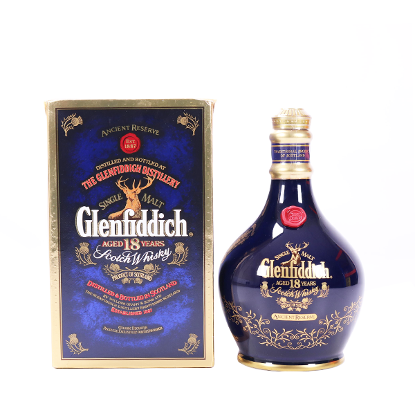 Glenfiddich Ancient Reserve 18 Year Old Blue Decanter