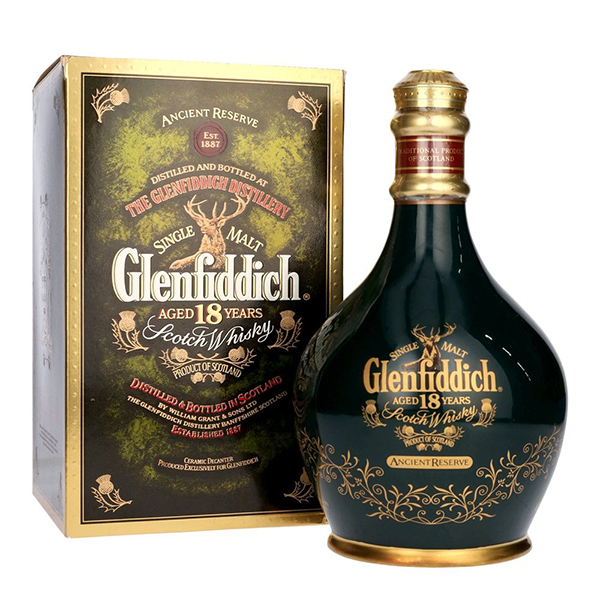 Glenfiddich Ancient Reserve 18 Year Old Green Decanter