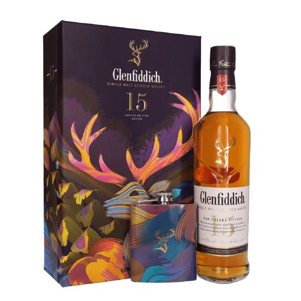 Glenfiddich 15 Years with Flask - Gift Box
