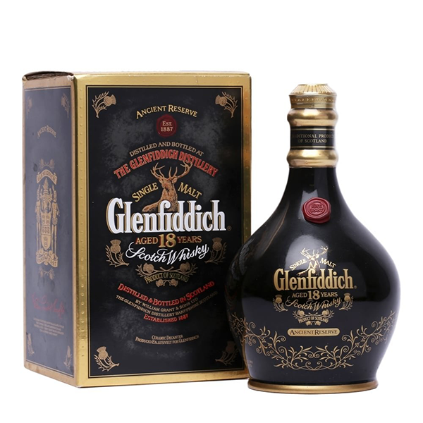 Glenfiddich Ancient Reserve 18 Year Old Black Decanter